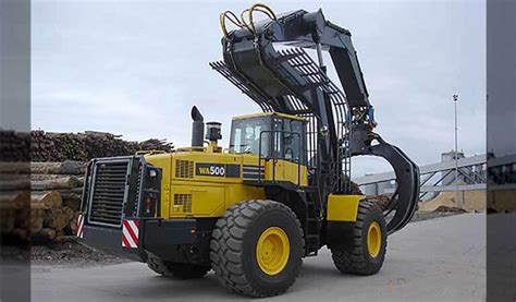 Wheel Loader That Carries Logs To High Places Load The Great