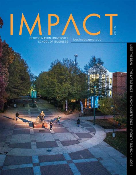 Impact Fall 2018 By George Mason University School Of Business Issuu