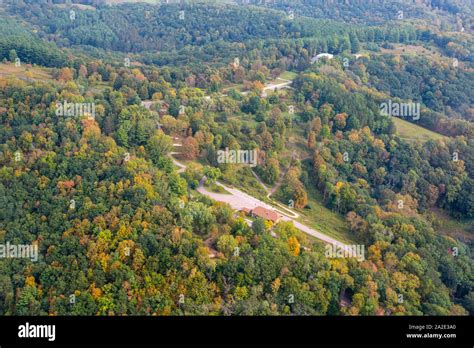 Aerial Photograph Of Wildcat Mountain State Park On A Late Summer