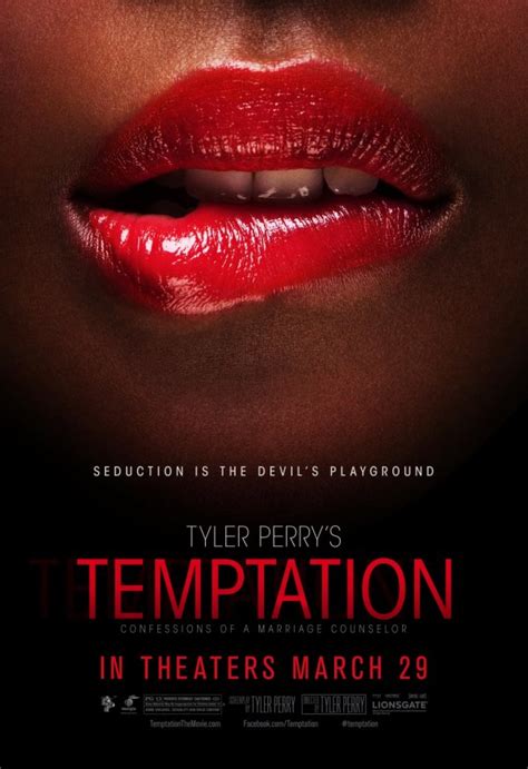 He got his breakthrough in films with the highly successful 2005 release 'diary of a mad black woman', a film which he wrote, produced and acted in. Tyler Perry's Temptation Movie (2013)
