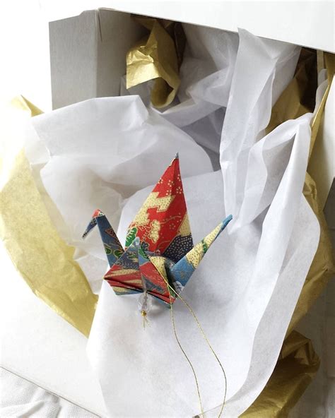 Exquisite Origami Paper Crane Hanging Decor Peace Crane T Etsy