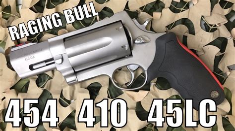 Taurus Raging Bull Judge 454 Casull 45lc 410 Gauge Revolver Youtube