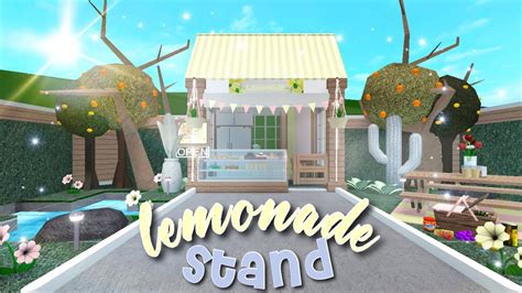 Bloxburg Lemonade Stand Speedbuild Youtube