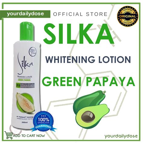 Silka Premium Whitening Lotion Green Papaya Spf 10 200ml 100ml