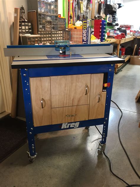 Kreg Router Table Cabinet From Kreg Plans With Modifications Added
