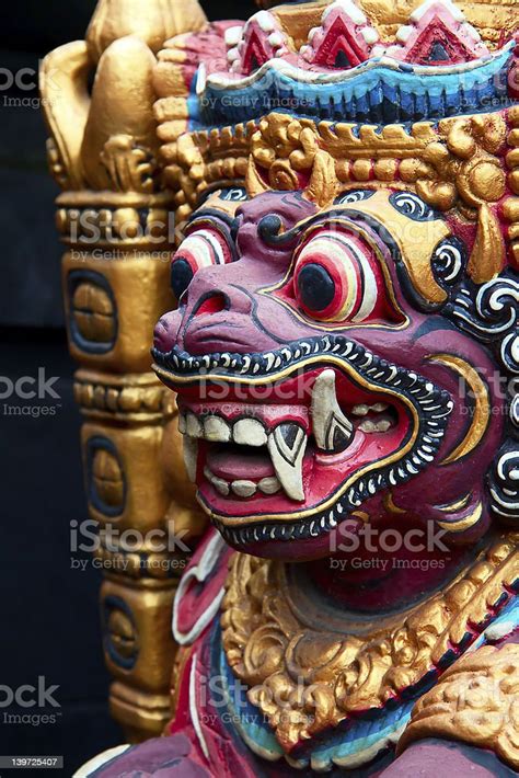 Balinese Wooden Barong Statue Stock Photo Download Image Now