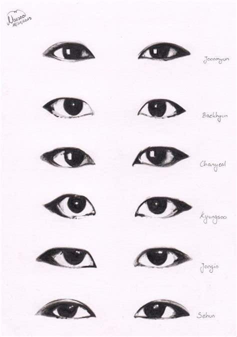 How To Draw Korean Eyes At How To Draw