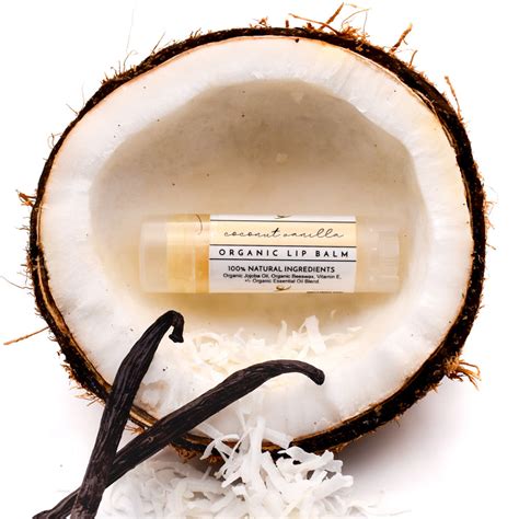 Coconut Vanilla Organic Lip Balm Just Ingredients