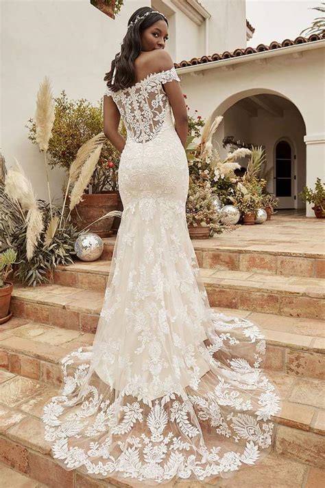 Off The Shoulder Lace Wedding Dresses Dresses Images 2022