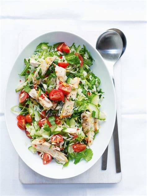 Griddled Chicken Rice Salad Recipe Delicious Magazine