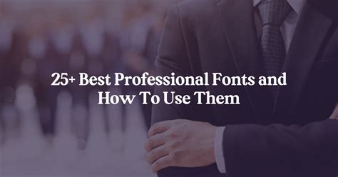 25 Best Professional Fonts And How To Use Them Creative Fabrica
