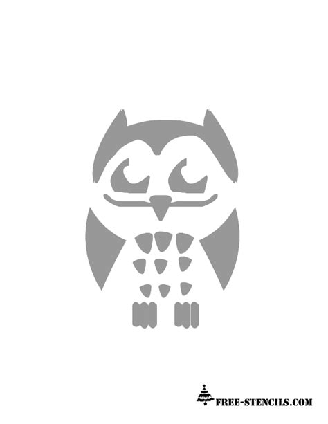 Free Printable Owl Stencils