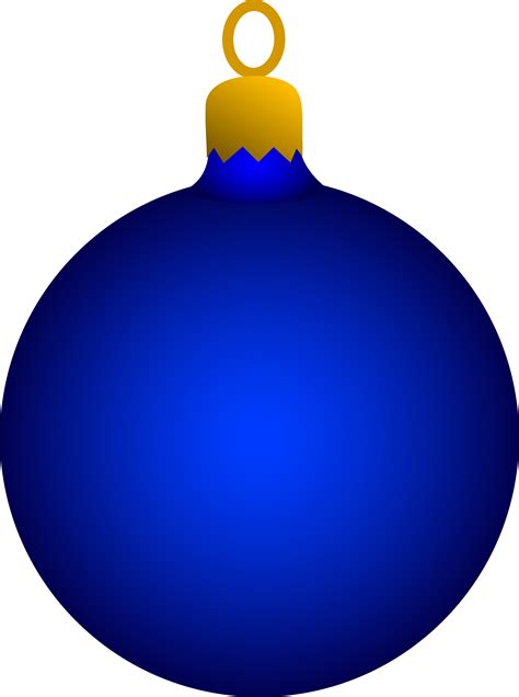Blue Christmas Tree Ornament Free Clip Art