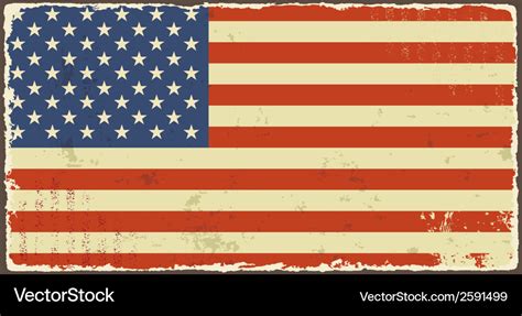 American Grunge Flags Royalty Free Vector Image