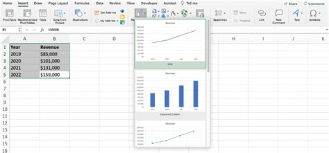 How To Add Recommended Charts In Excel Excelypedia