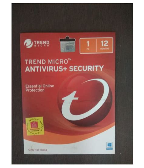 Trend Micro Antivirus Latest Version 1 Pc 1 Year Cd Buy Trend