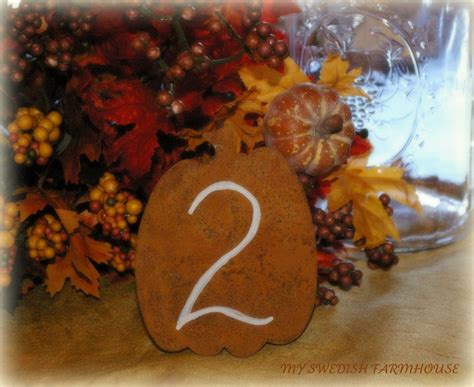 Table Number Pumpkins Rustic Fall Wedding Decor Fall Wedding Table