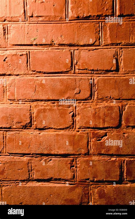 Old Red Textured Brick Wall Stock Photo Alamy