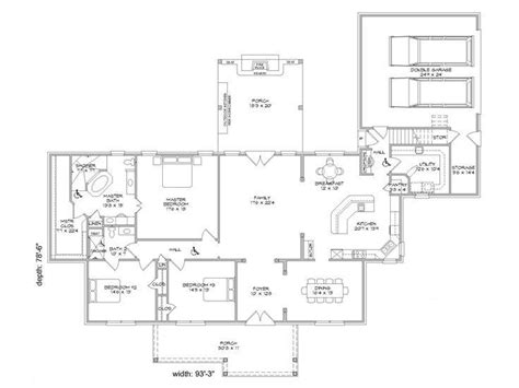 Handicap Accessible House Plans Bedroom Ranch Home Jhmrad 145888