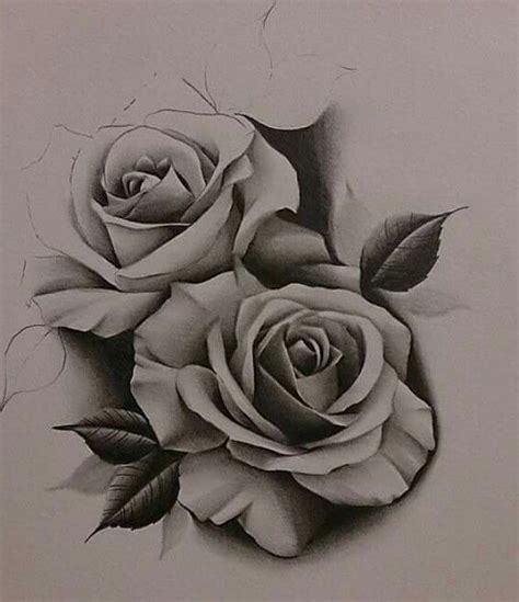 Resultado De Imagen Para Three Black And Grey Roses Drawing Tattoo