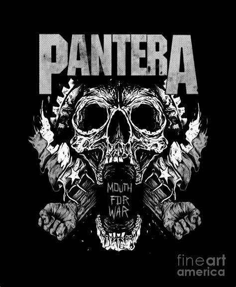 Pantera Black Metal Digital Art By Christina D Super Pixels