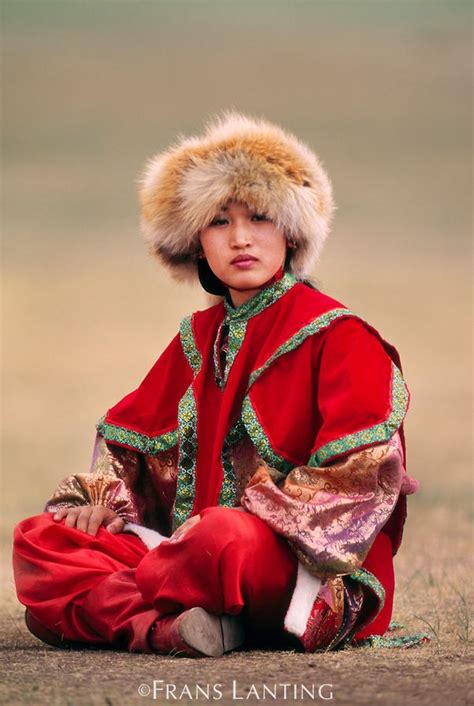 Young Woman In Native Dress Ulaanbaatar Mongolia Frans Lanting