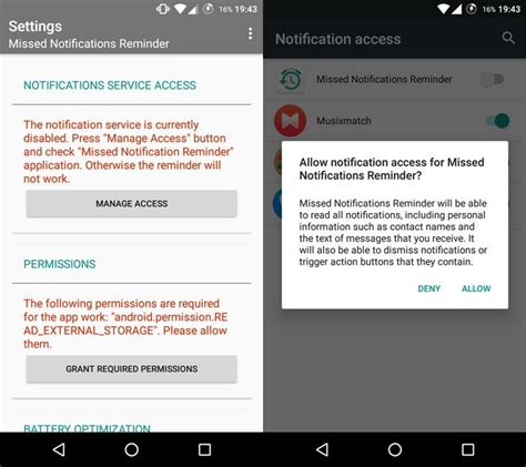 Permissions used only in default handlers. How to Get Missed Notification Reminder on your Android Device