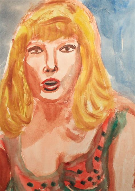 Vintage Watercolor Painting Impressionist Woman Portrait Ebay Painting Portrait Painting