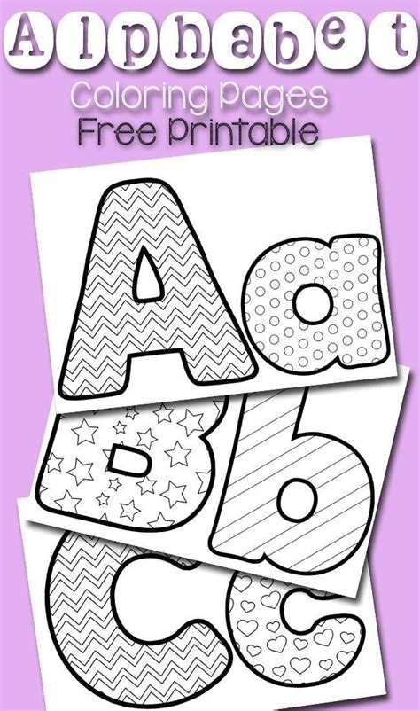 Free Alphabet Coloring Pages Alphabet Coloring Pages Preschool