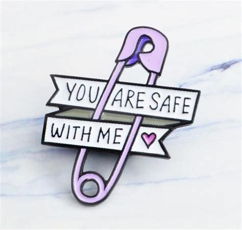 You Are Safe With Me Enamel Pin Brooch Lapel Abdl Cgl Ddlg Playground