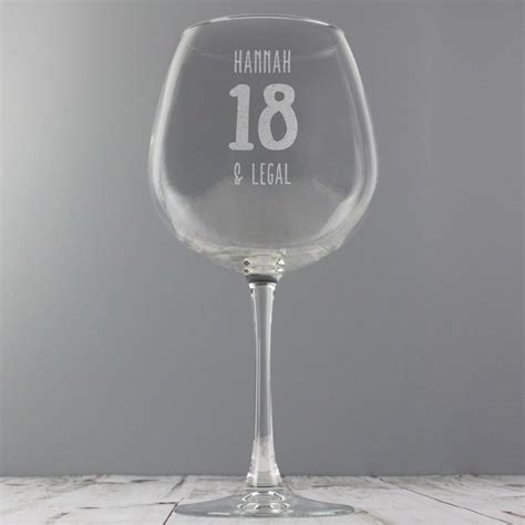 Personalised Big Age Whole Bottle Of Wine Glass Born Ted