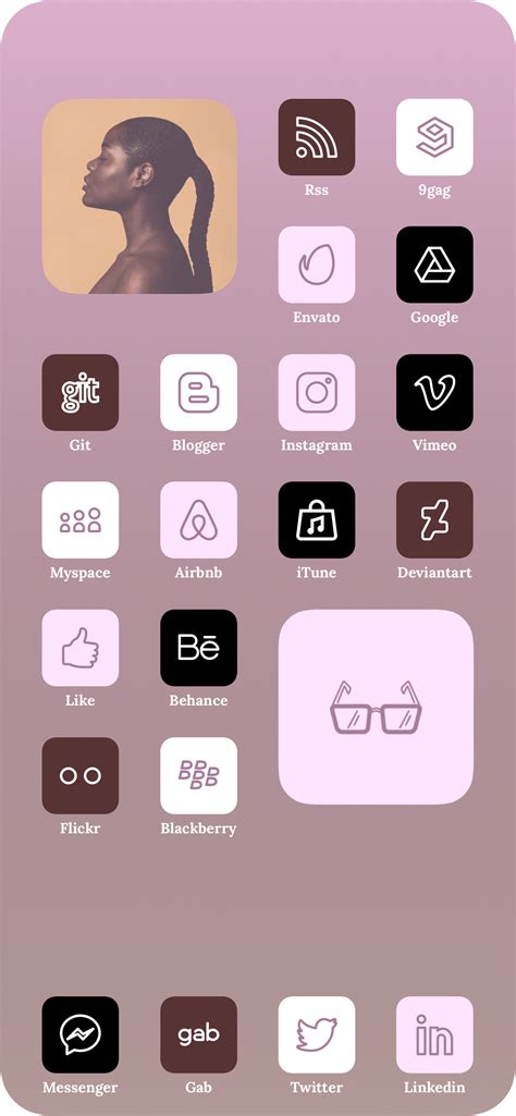 Ios 14 App Icons For Home Screen Layout Aesthetic App Icons Pack In