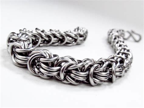 Chainmaille Bracelet Rosetta Pattern