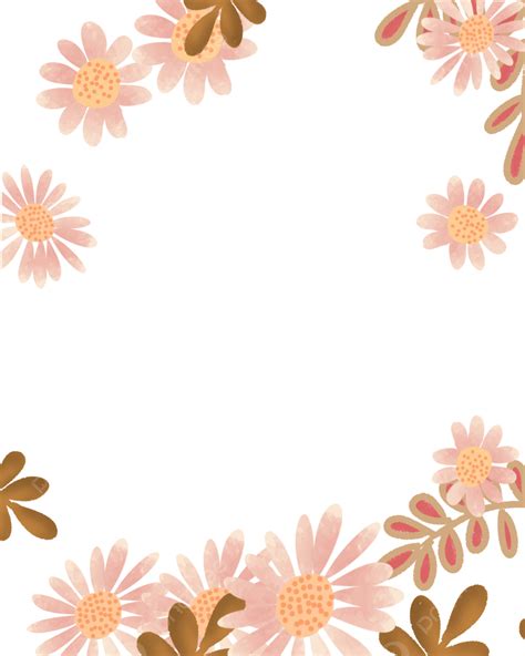 Gambar Bingkai Bunga Estetika Bunga Bunga Cantik Clipart Estetika
