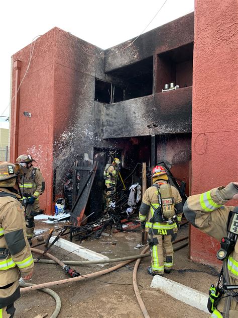 Tucson Firefighters Battle 2 Alarm Apartment Fire 8 Displaced Tucson