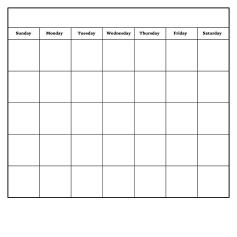 Free Monthly Printable Calendar