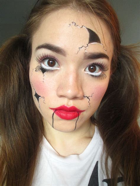 how to do broken doll makeup for halloween gail s blog