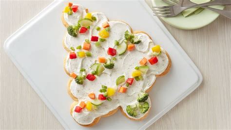 Easy cheesy christmas tree shaped appetizers an alli event 12 12. Tree-Shaped Crescent Veggie Appetizers Recipe - Pillsbury.com