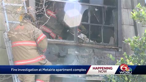 Jefferson Parish Firefighters Battle 2 Alarm Fire At Apartment Complex