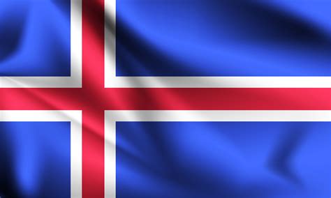 Iceland 3d Flag 1228876 Vector Art At Vecteezy