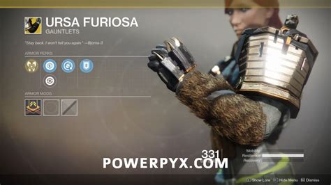 Destiny 2 Forsaken Exotic Ursa Furiosa Titan Gauntlets