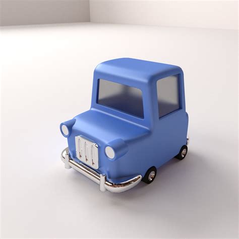 Cartoon Car 3d Model By Firdz3d