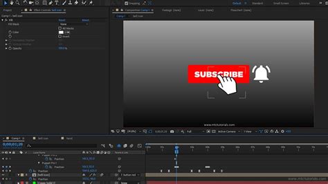 Ready to use and free to download youtube end screen template designed in red. Free Subscribe Button and Bell icon Animation Adobe After ...