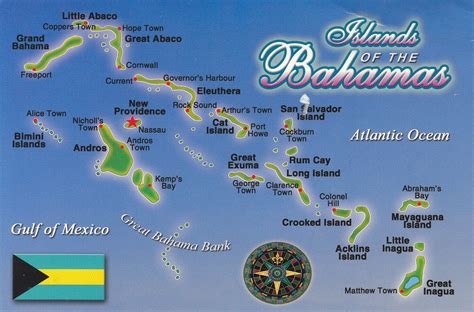 Johan Postcards Bahamas Mapcard