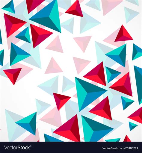 Abstract Geometric Background With Triangles Vector Image