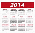 Calendario año 2014 en español — Stock Vector © kiko_jimenez #33930387