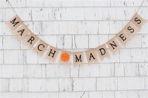 March Madness Decor March Madness Banner March Madness Party Etsy