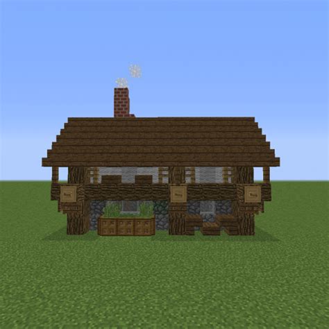 Cool minecraft houses ideas for your next build pcgamesn. Small Village Rustic House 1 - Blueprints for MineCraft ...