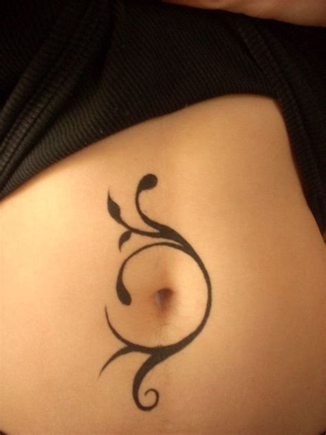 Image Detail For Belly Tattoo Highlighting The Belly Button Belly Button Tattoos Belly