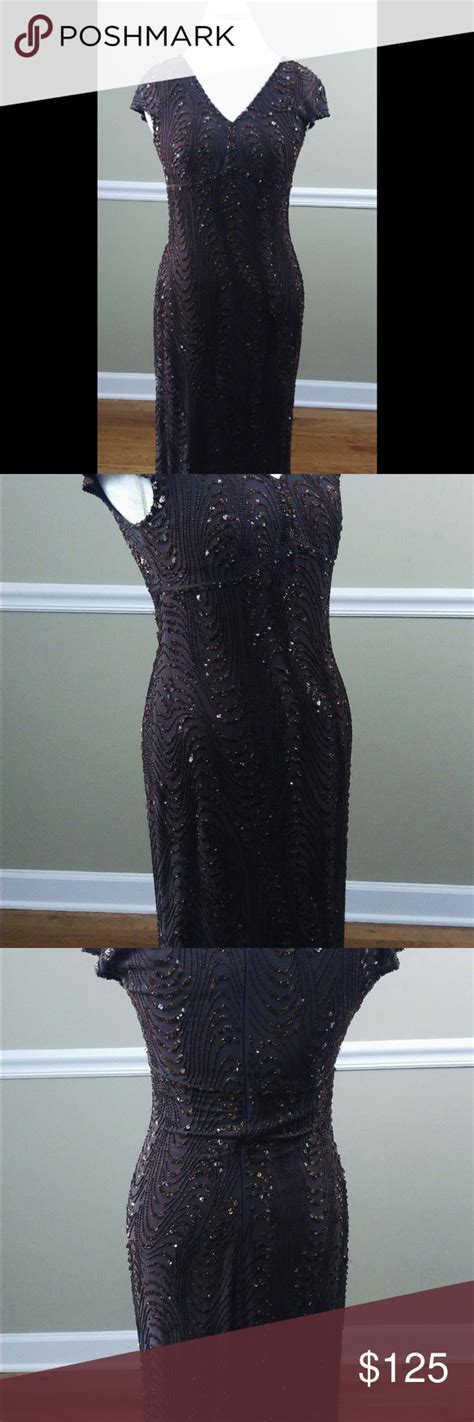 Emanuel Ungaro Sequined Evening Gown Evening Gowns Strapless Dress